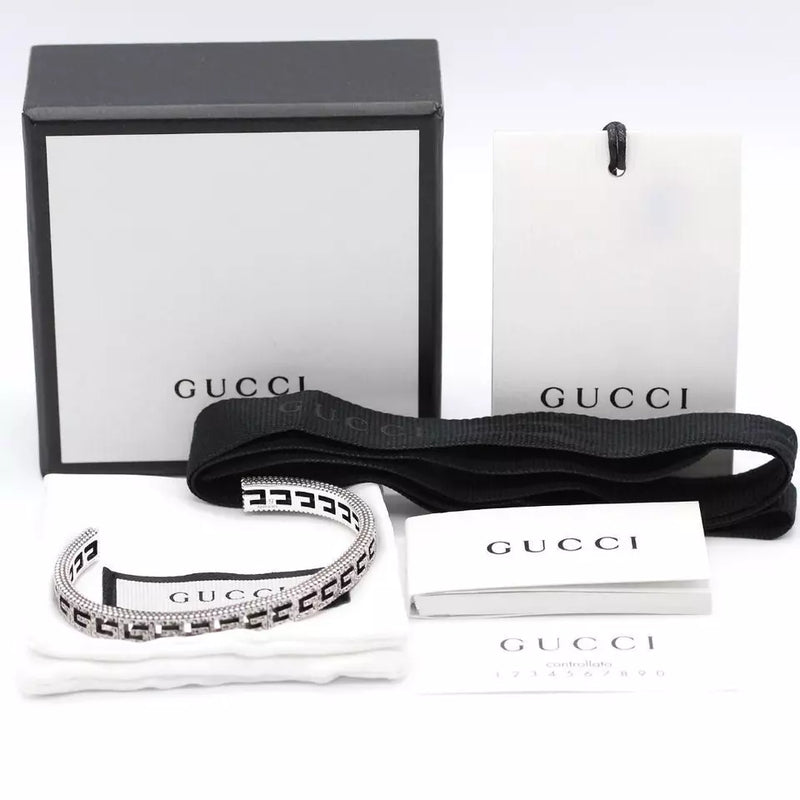 GUCCI G CUBE BRACELET SILVER&WHITE ZIRCON YBA817030001