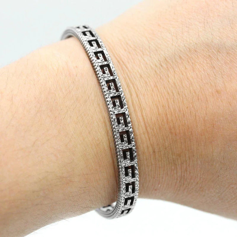 GUCCI G CUBE BRACELET SILVER&WHITE ZIRCON YBA817030001