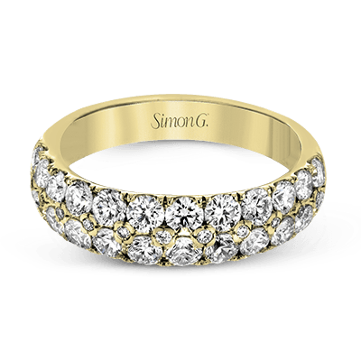 Simon - Set Anniversary Ring In 18k Gold With Diamonds - Simon G. Jewelry