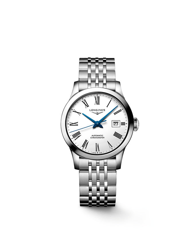 Longines Record 30 mm L2.321.4.11.6 Finch Centre Jewellers