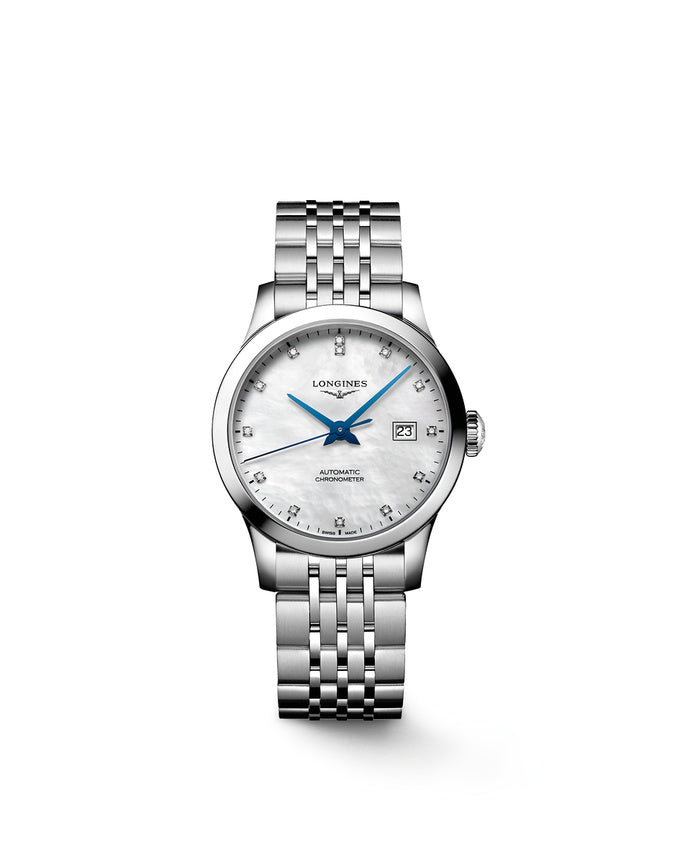 Longines Record 30 mm L2.321.4.87.6 Finch Centre Jewellers