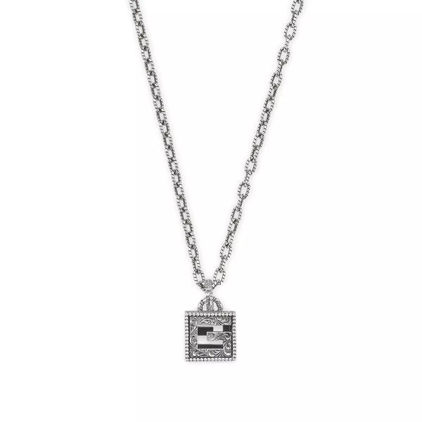 GUCCI G CUBE NECKLACE 50CM SILVER YBB814849001