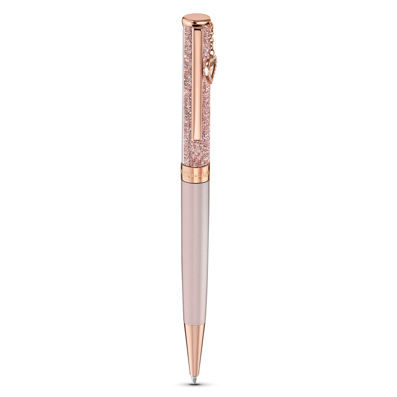 SWAROVSKI CRYSTALLINE BALLPOINT PEN, HEART, ROSE GOLD TONE, PINK LACQUERED, ROSE GOLD-TONE PLATED 5527536