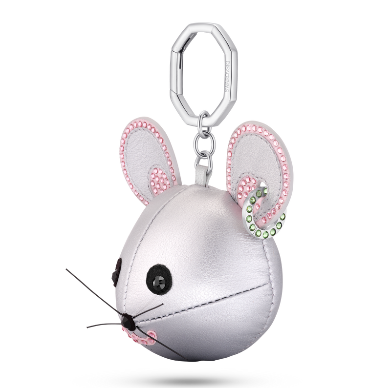 SWAROVSKI ICONS KEY RING, MOUSE, MULTICOLORED, STAINLESS STEEL 5650129