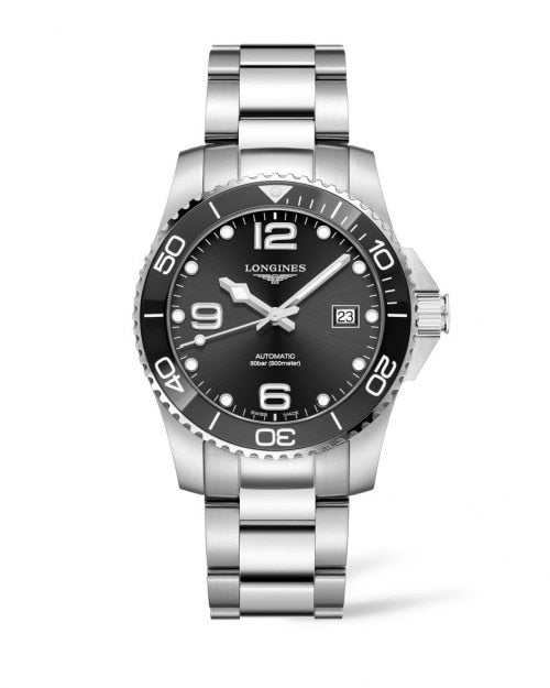 LONGINES HYDROCONQUEST CERAMIC 41MM AUTOMATIC DIVING WATCH L37814566 - Moments Watches & Jewelry