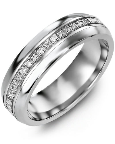 MADANI MEN'S & WOMEN'S ETERNITY DIAMOND WEDDING RING MFB810AW-15R MFB810AW-15R