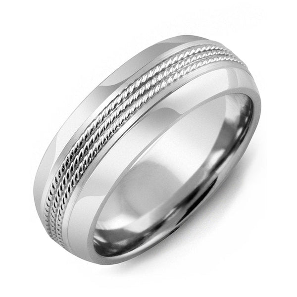 Madani Men's & Women's Eternity Rope Design Wedding Ring MFY810LW