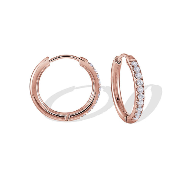 17.5MM CZ HOOPS