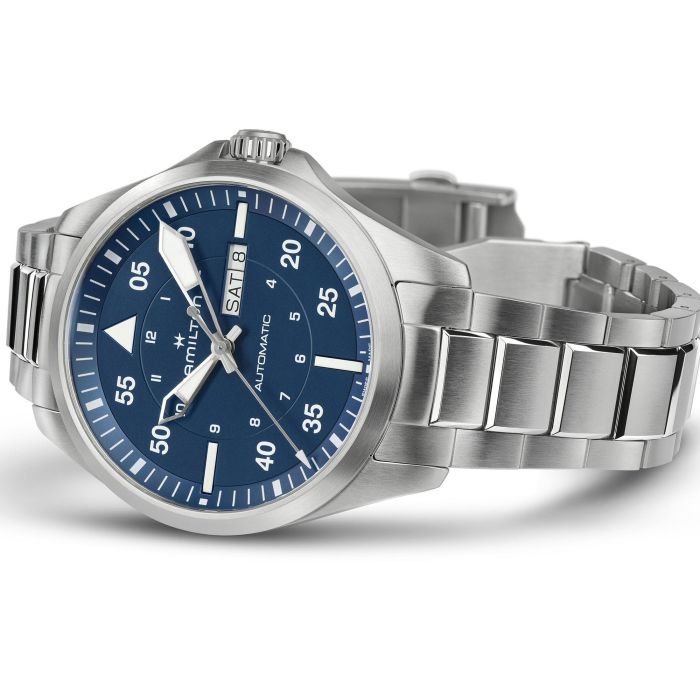 Khaki Aviation Khaki Pilot Auto Chrono - Dial color:Black