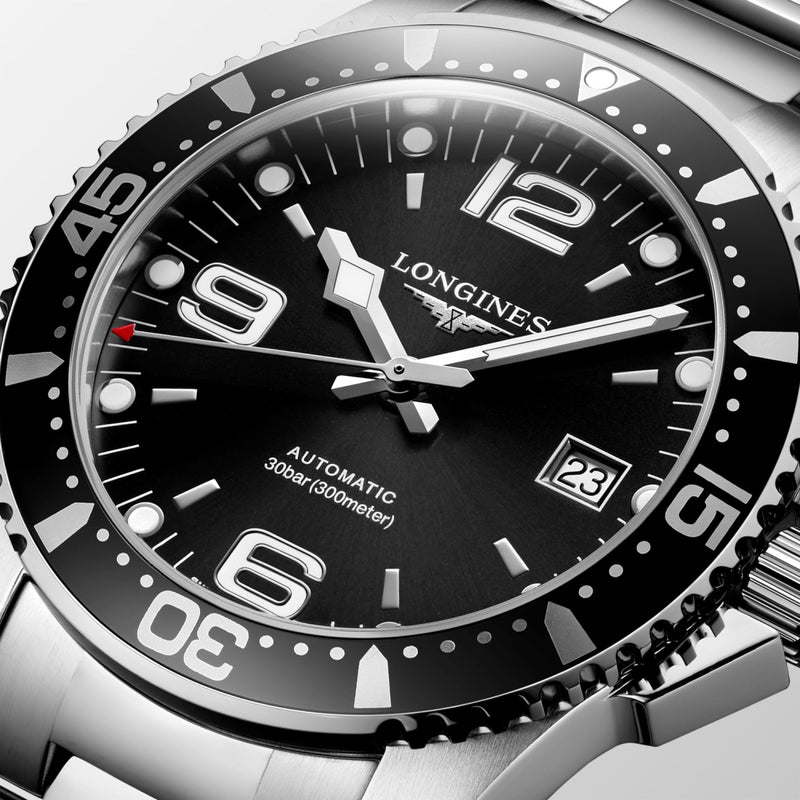 LONGINES HYDROCONQUEST 41MM AUTOMATIC DIVING WATCH L37424566 - Moments Watches & Jewelry